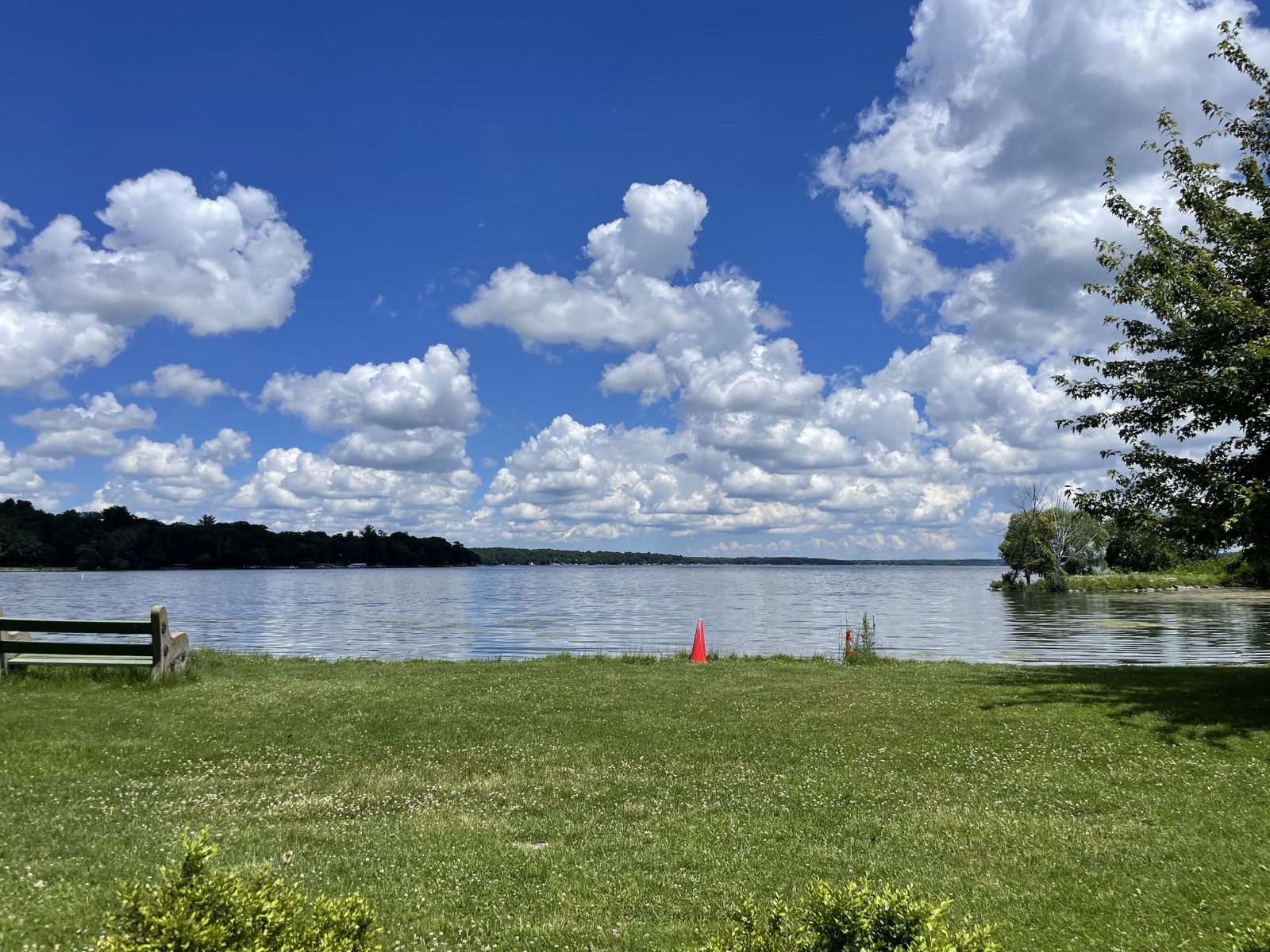 The view of Green Lake, WI from our conference room ... what a great distraction. Haha!