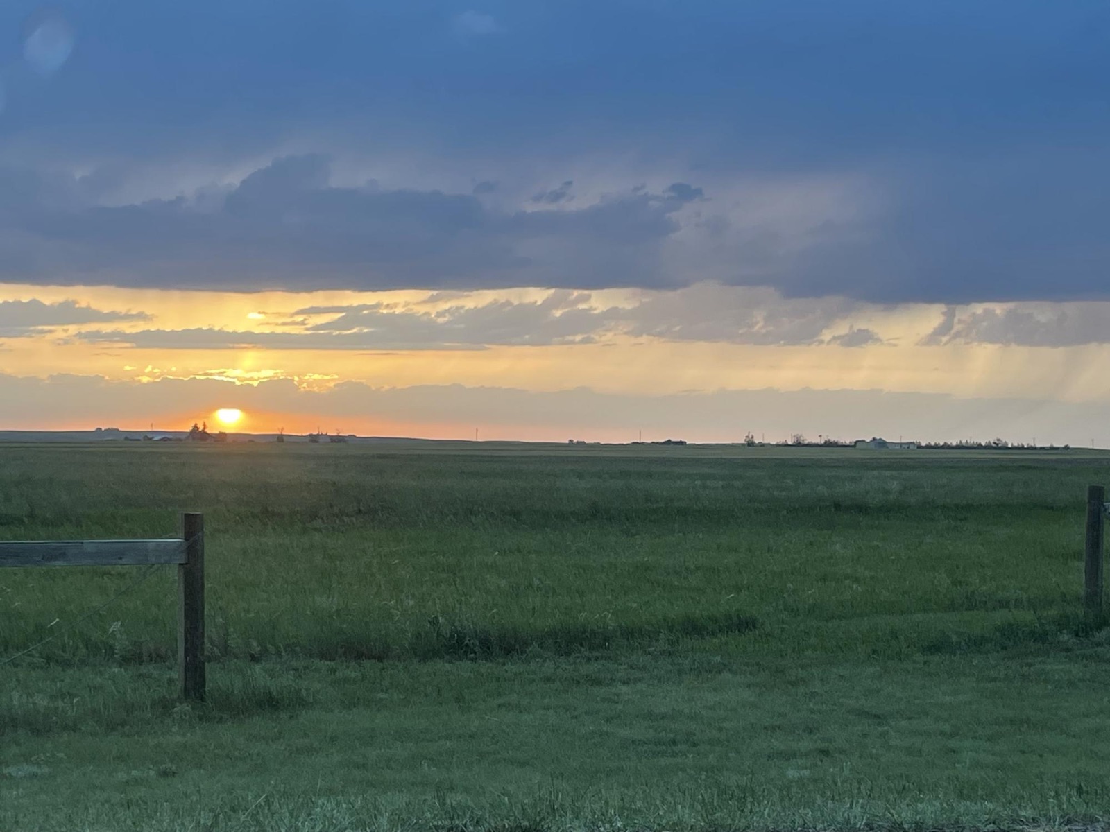 Driving home from Carpenter, WY on Sunday evening.